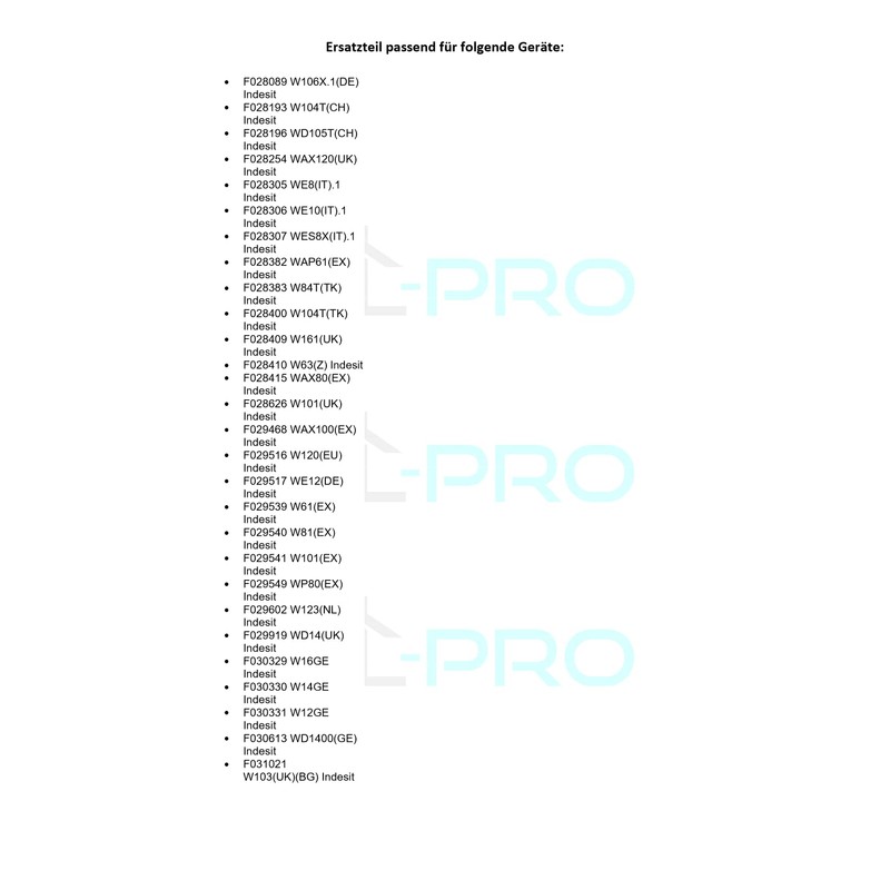 DL-pro Door Handle for Indesit Ariston C00075323 Bauknecht Whirlpool 482000022682
