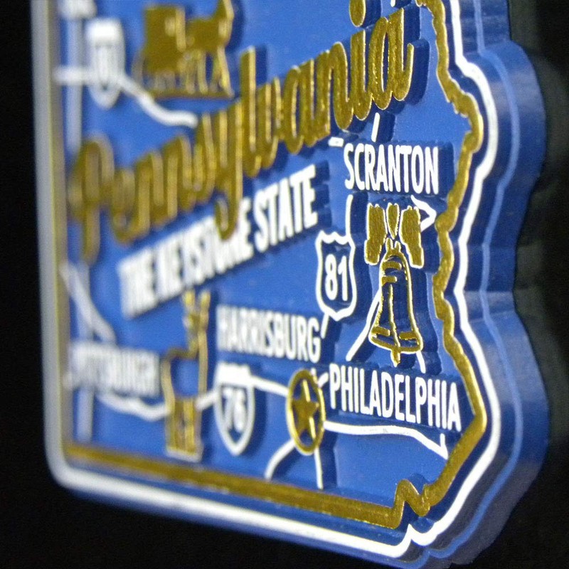 Florida Premium State Magnet by Classic Magnets, 3.4" x 2.9",
