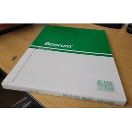 Boorum 100 Sheets Columnar Accounting Sheets 14 Column 9-1/4 x 11-7/8 New in Box