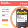 Anguila Max - BI-Nylon-Einzelfaser-Kabeleinziehhilfe, 22 m, 4mm, Kombi-Endstücke, lachsfarben