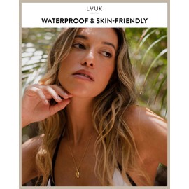 LUUK LIFESTYLE Boho necklace with seashell I shell pendant, chic boho design, timeless and classy jewlery gift for best friend, gold