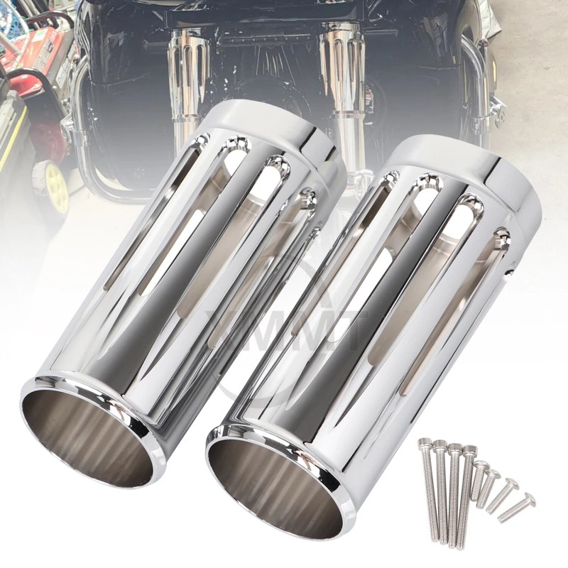 Unbranded 2" Extend Fork Cans Boots Cover For Harley Touring