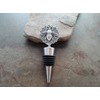 Handmade Oxidized Silver Bee Wine Bottle Stopper