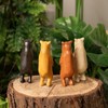 ANLYAWX Handcrafted Resin Bear Figurine - 4-Inch Standing Bear Statue