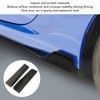 2PCs Rear Side Skirt Winglet Carbon Fiber Style Universal Car