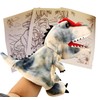 Hand Puppets Dinosaur Plush Glove Puppet for Kids Boys &