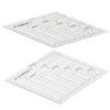 LGEGE 4 Pieces Quilting Ruler Set, 45/60 Degree Diamond Hexagonal