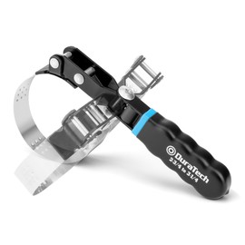 DURATECH Small Swivel Oil Filter Wrench，5 Gear Adjustment Oil Filter Removal Tool Fits Filters 2-3/4" to 3-1/4", Ideal for Car Repair Tools