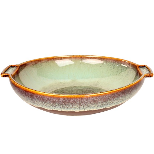 jinsongdafa Round Casserole Dish, 2.5 Qt Ceramic Au gratin Baking