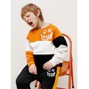 Toddler Baby Boy Clothes Cartoon Face Print Colour Blocking Sweatshirt