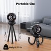 WITHOUSE Stroller Fan, Battery Operated Baby Stroller Fans, 8000mAh Rechargeable