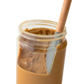 Peanut Butter Spoon - PBspoon Jar Cleaning Spatula with Wooden Handle, Food-Safe & BPA-Free, Perfect for Scraping, Scooping, and Spreading Nut Butters and Spreads