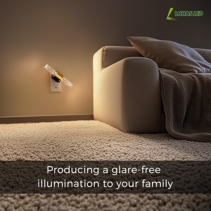 L LOHAS LED Rotating Night Light, Night Lights Plug into