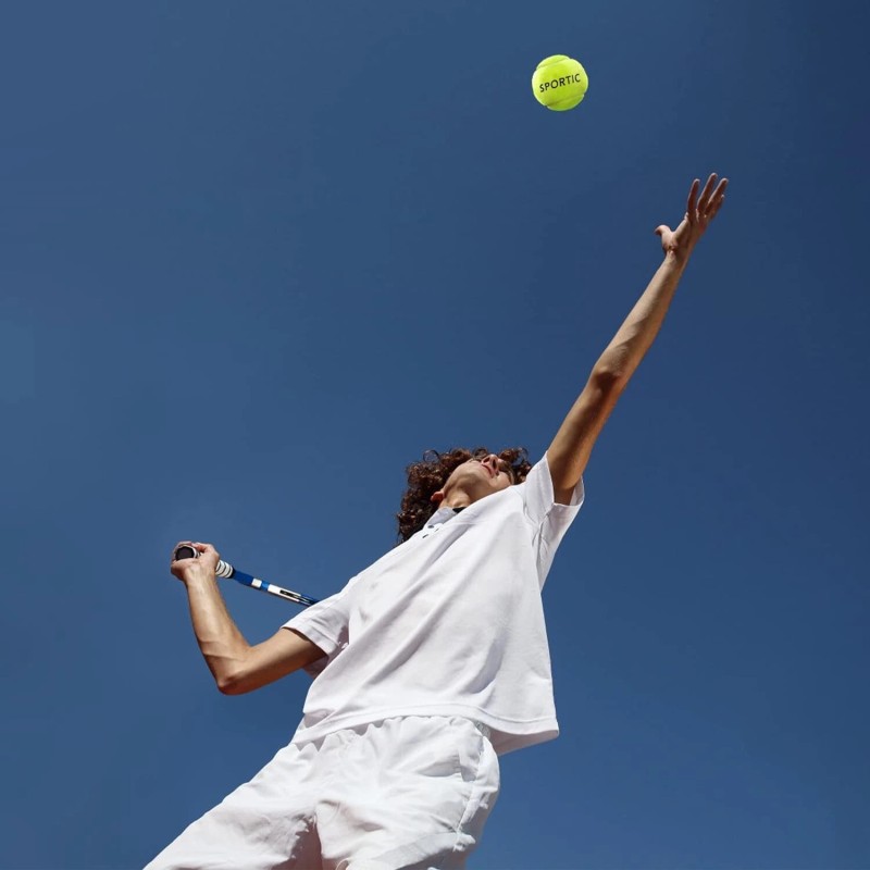 SPORTIC 4 PCS Tennis Balls,High Bounce Practice Tennis Balls with
