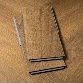 12” Cut Sample Luxury Vinyl Plank Flooring | DIY Click Installation, 40 Mil Wear Layer, Waterproof and Scratch Resistant LVP | Kingswood Herringbone