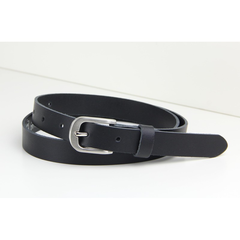 Frentree Leather Belt Made in Germany, Slim Belt Made of