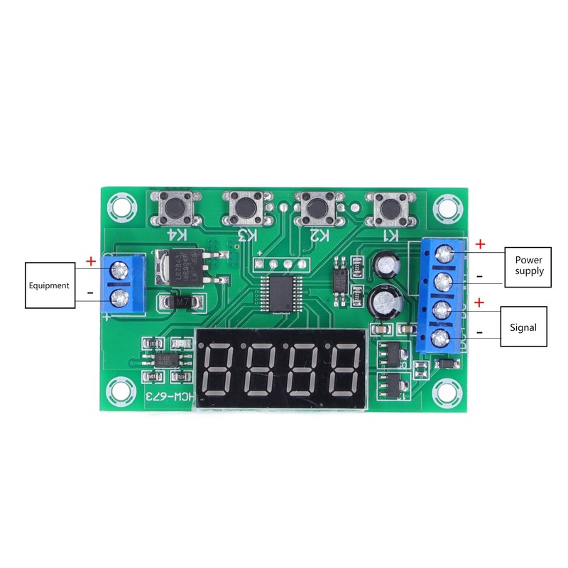 Trigger Cycle Timer Delay Switch Single Channel Circuit Board Power