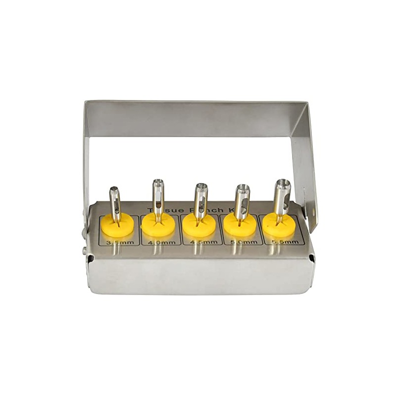 AAProTools Dental Tissue Punch Kit 5 Pcs Set Free Bur