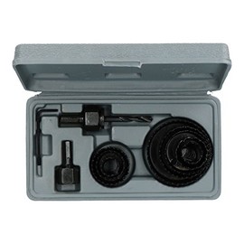 11pc Hole Saw Round Cutter Drill Arbor 19-64mm Cutters Circle Saws In Case