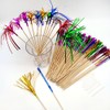 YUNYAN Fireworks Cocktail Sticks Pack of 100 Cocktail Sticks Colourful