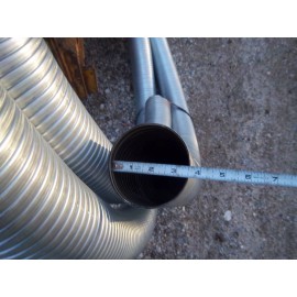 Walker EXHAUST FLEX PIPE  3-1/2" ID x 2-FT Flexible Steel Tubing 3.50 in. x 24 inches.