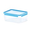 EMSA 508546 Rectangular food content with lid, 3.7 liter, transparent