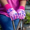 Kent & Stowe Kids Gardening Gloves Dinosaur Pink