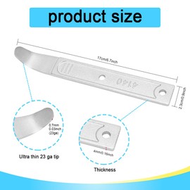 Lyxheth 2PCS 4140 Pry Tool, Trim Removal Tool, Auto Door Audio Dash Panel Popper Trim Puller, Car Accessories Metal Pry Bar for Removing Interior Trim, Paneling, Sheet Metal, Fasteners and More (2PCS)