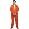Adult Prisoner Overalls Orange Costume, Orange