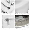 befen Leather Crossbody Purse for Women Lightweight White Crossbody Bag