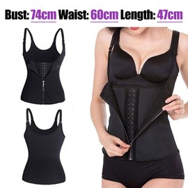 DKDDSSS Waist Trainer, Womens Waist Trainer Corset, Body Shaper Tummy Control, Body Shaper Cincher with Adjustable Straps Black