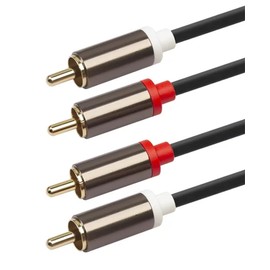 PENCILUPNOSE WWW.PENCILUPNOSE.COM 2RCA to 2RCA Cable Gold Plated 2 RCA Male to 2 RCA Male Stereo Audio Cable for Home Theater, HDTV, Gaming Consoles, Hi-Fi Systems 1m & 2m (1m)