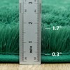 Awaytail Fluffy Runner Rugs for Bedroom 2x6, Black Green Runner