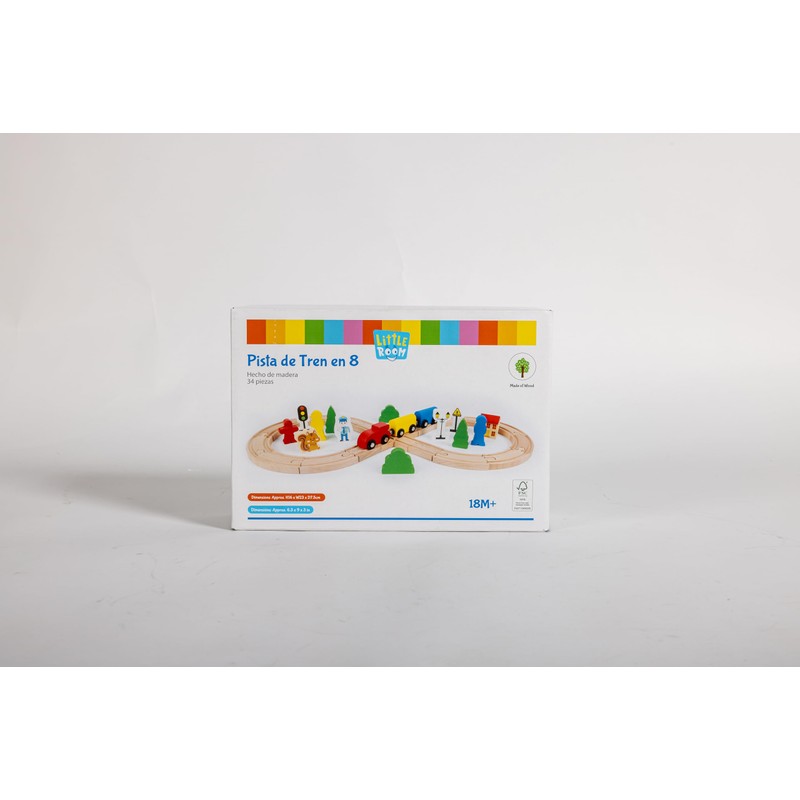 Hape 845765 Juguete Pista de Tren en 8, Madera