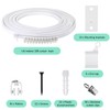 Curved Ceiling Curtain Track Bendable Mount for Curtain Rail Bunk