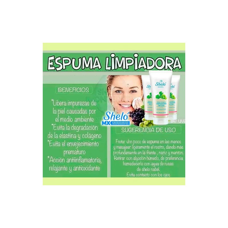 Crema Limpiadora Facial Hidratante Antioxidante 250 Ml Shelo