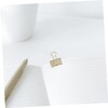 Ciieeo Elegant Gold Binder Clips Paper Clips and Pin Set