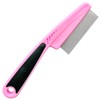 LLTGMV Flea Comb with Rubber Handle, Flea and Tick Comb