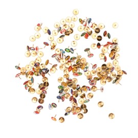 Ausla Nationalflagge Push -Stifte, Edelstahlkarten -Daumenkarten, 200 PCs für Reisekarten und Bulletin Boards