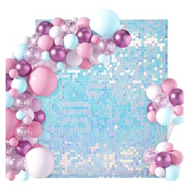 Paneles Decorativos Pared Fiesta Lentejuelas 24pzs 30x30 Cm