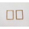 Town Square Miniatures Dollhouse Picture Frames Set of 2 Gold