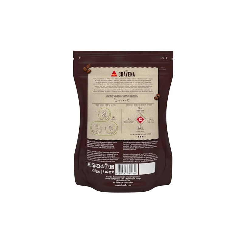 Delta Roasted Fine Ground Coffee for Espresso Machine 250g