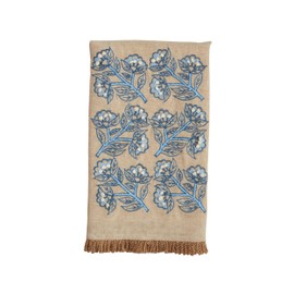 Mud Pie Cornflower Print Emb Towel; 21" x 14"