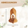 KASSIS Geschenkartikel Olive Wood Christmas Decoration Tree Decorations Set of
