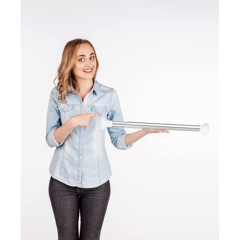 Deluxe Stainless Steel Telescoping Window Security Guard Bars Prevent Forced