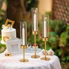 Gold Hurricane Candle Holders, Taper Candle Stick Holders for Candlesticks