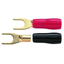 audio-technica TL14-M4Y Cable Terminator (Y-type crimp type) (Red / Black 2 pieces each) (14 gauge screw diameter 0.2 inches (4 mm)