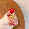 chenxiaonan Elegant Rose Flower Brooch Pin for Red Rose Flower