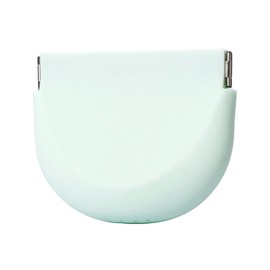 Sleek Soft Silicone Retainer Holder, Stylish Portable Retainer Case with Vent Holes, Slim Night Guard Case for Travel, Compact Aligner Case Compatible with Invisalign (Mint Green)