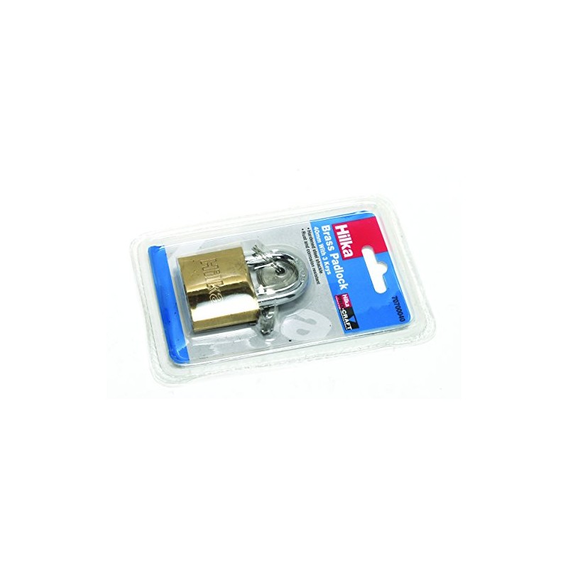 Hilka 70700040 Pro Craft Heavy Duty Brass Padlock, 40 mm